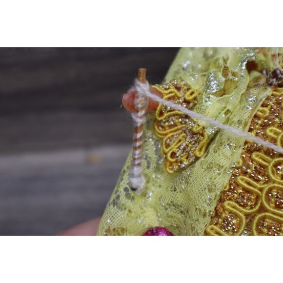 Vintage Arabian Princess Bride Tradition Dress Yellow Lace Dress Fashion Doll - Picture 4 of 13